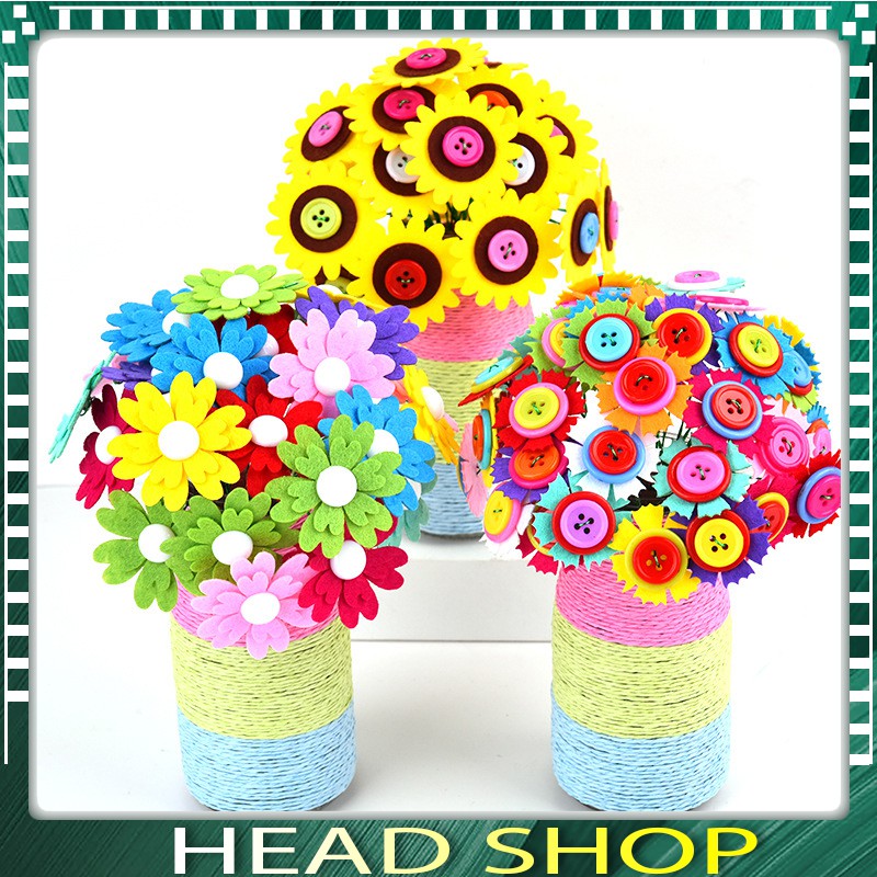 Bộ làm hoa handmade, làm hoa thủ công mỹ nghệ phát huy sự khéo léo sáng tạo HEADSHOP