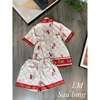 Bộ Pijama lụa quảng châu cao cấp siêu mát