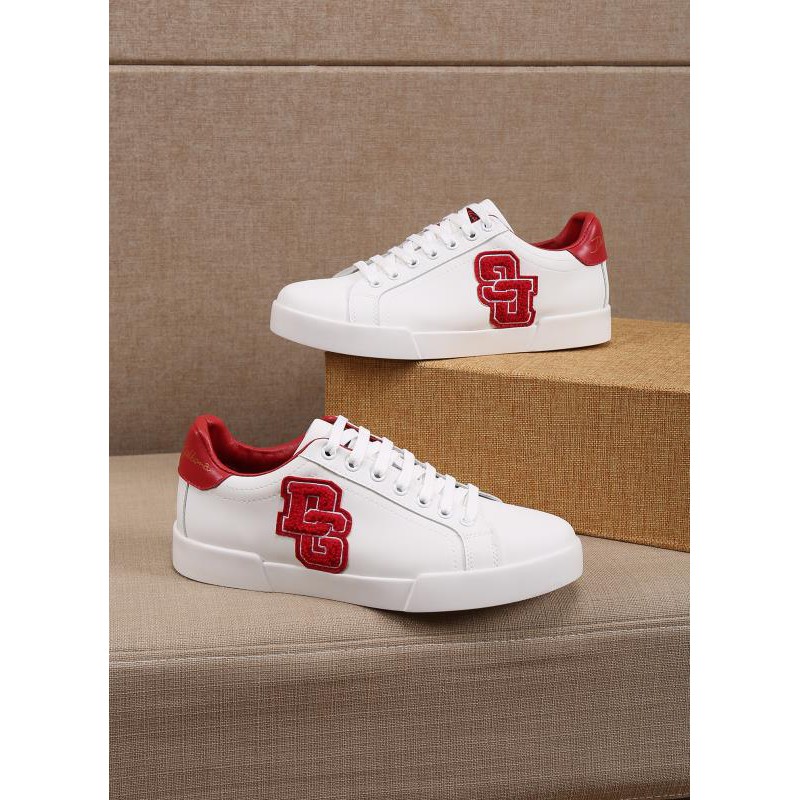 Giày sneakers nam da thật Dolce&Gabbana D&G thiết kế trẻ trung, năng động với họa tiết thú vị