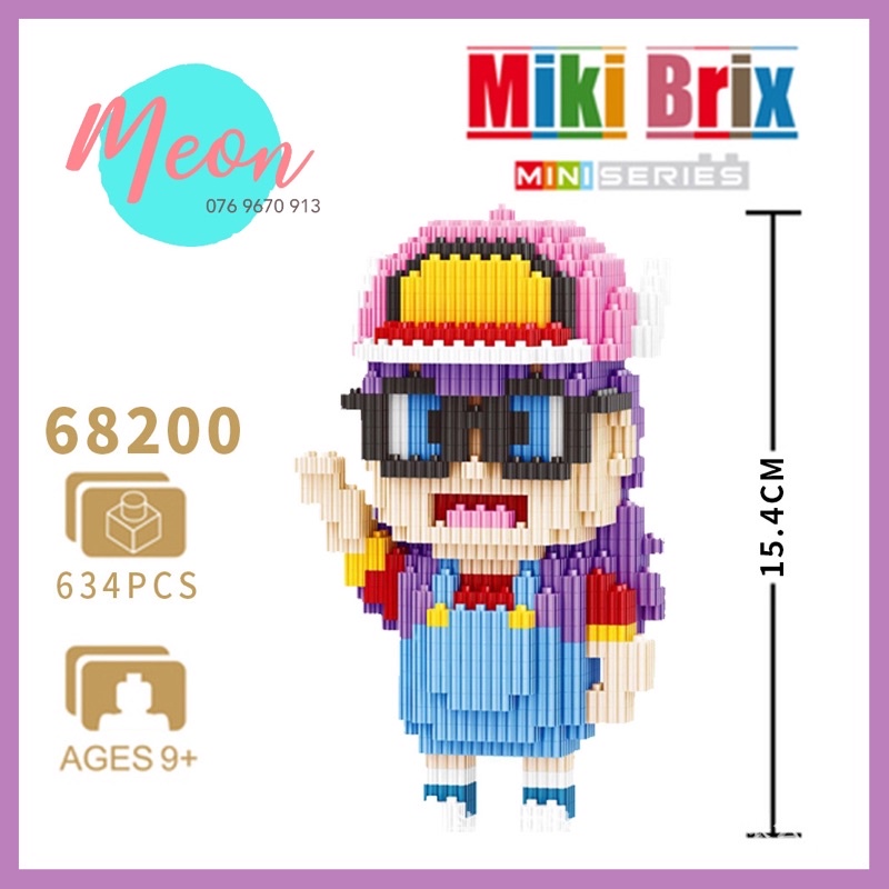 Xếp hình lego miniblock - Norimaki Arale size L 634 pcs