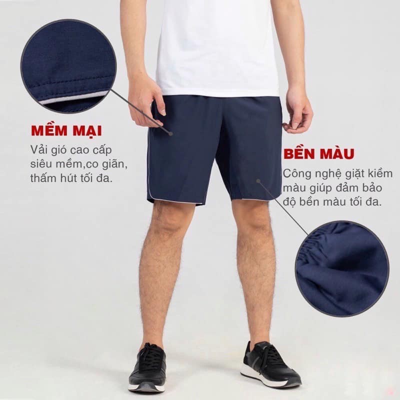 quần nam thể thao 4 màu [ HAYI SHOP ] chất liệu vải gió, dáng siêu nhẹ, quần nam ngắn