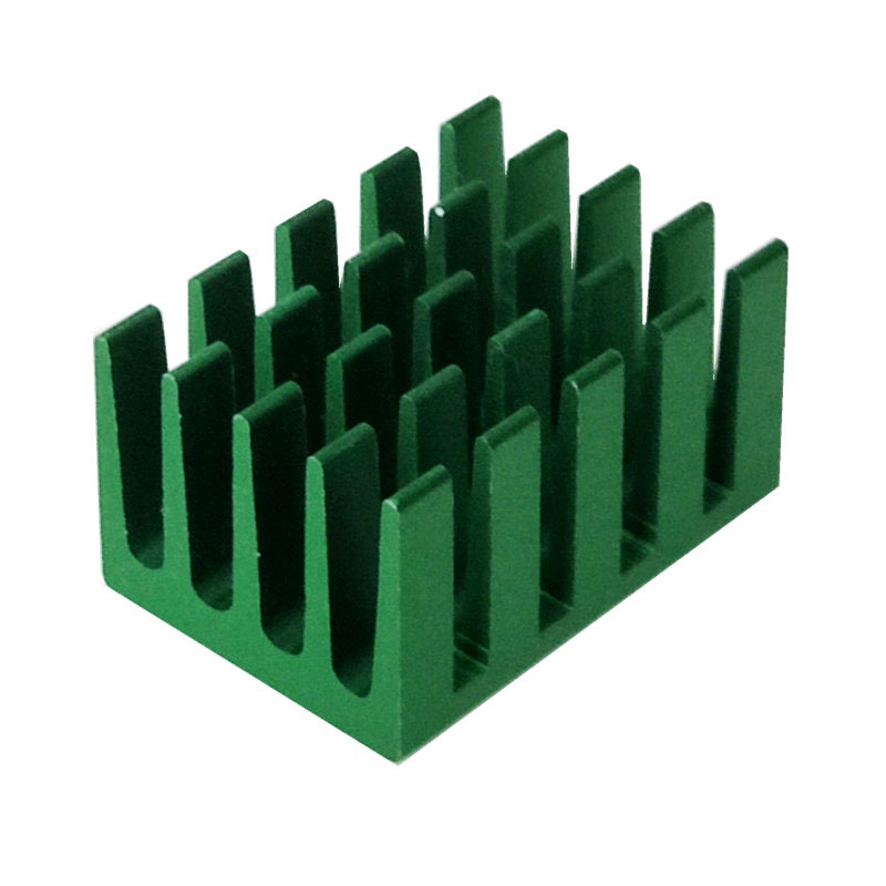 Set 5 Khối Tản Nhiệt Bằng Nhôm Màu Xanh Lá 20 * 14 * 11mm 9788