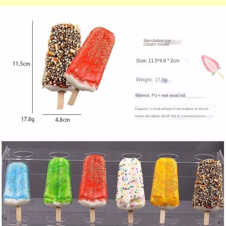 Mô Hình Que Kem Trang Trí Cửa Hàng Trái Cây