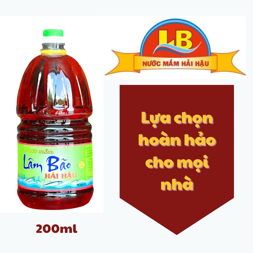 Nước Mắm Lâm Bão 35 Độ Đạm Chai 2L Cốt Cá