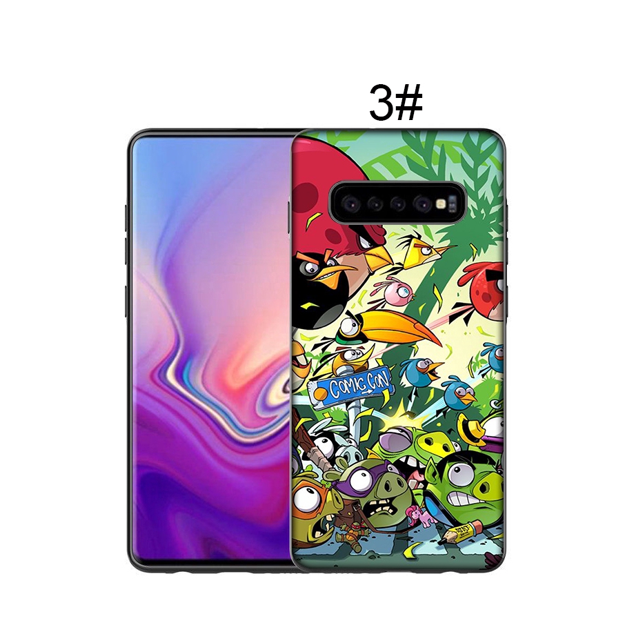 Ốp điện thoại mềm in hoạt hình Angry birds vui nhộn cho Samsung Galaxy A40 A40S A50 A50S A60 A70 A70S M10 M20 M30 M40