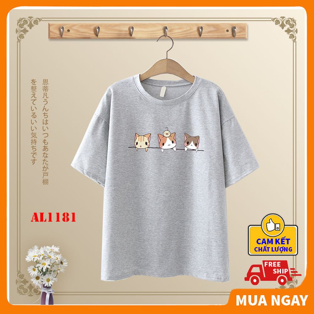 Áo thun tay lỡ nam nữ form rộng unisex Teen cá tính dễ thương ❤️KINGSPORT❤️ Áo tay lỡ nam nữ Basic cao cấp giá rẻ