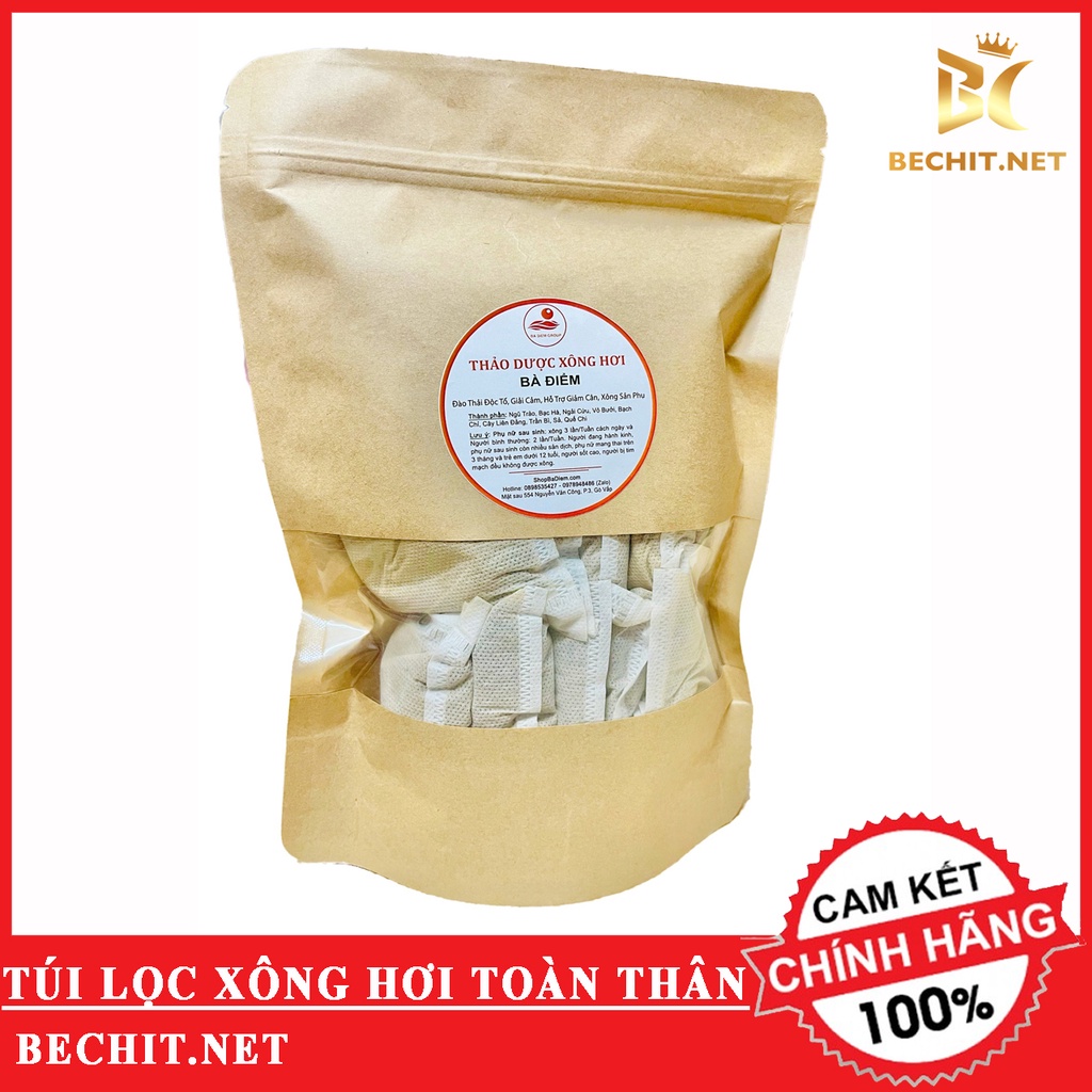 Lá Xông Giải Cảm - Thảo Dược Xông Hơi Túi Lọc Cho Máy Xông Hơi - Shop Bechit