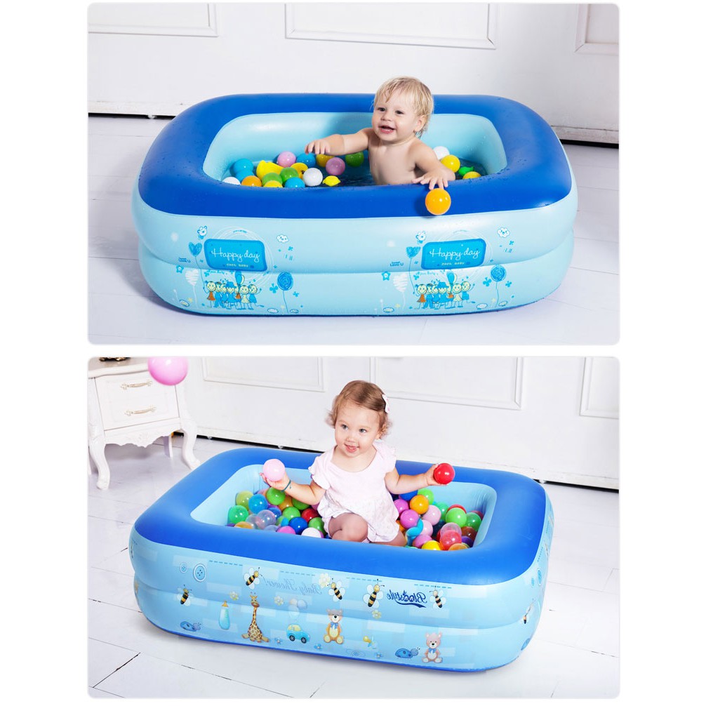 Bể phao bơi 2 tầng 1m1-Hồ bơi trẻ em mini 1m1 - Phao bơi 2 tầng cho bé
