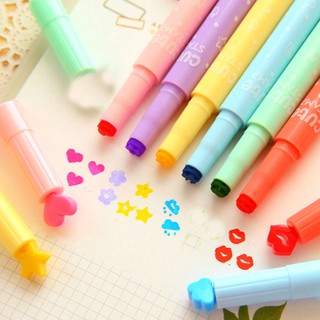 3pcs Cute Stars Various Patterns Colorful highlighters