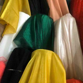 Vải organza lụa đủ màu 2020