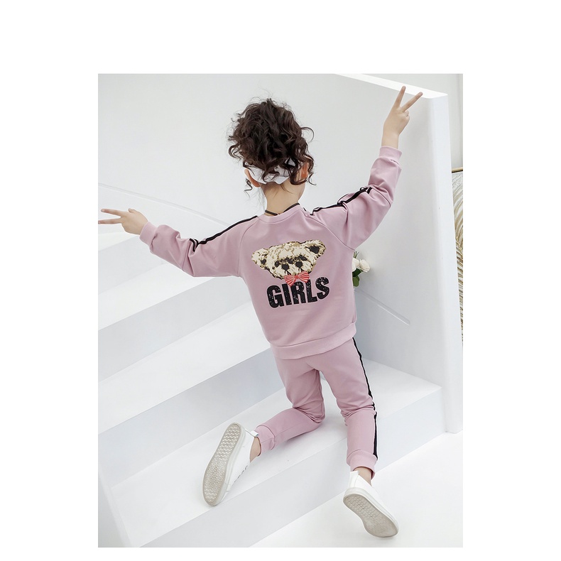 Bộ thu đông bé gái 15-45kg, bộ dài tay bé gái 4-14 tuổi GIRL sang chảnh vải nỉ da cá dày dặn, hàng may kĩ.GIRL88