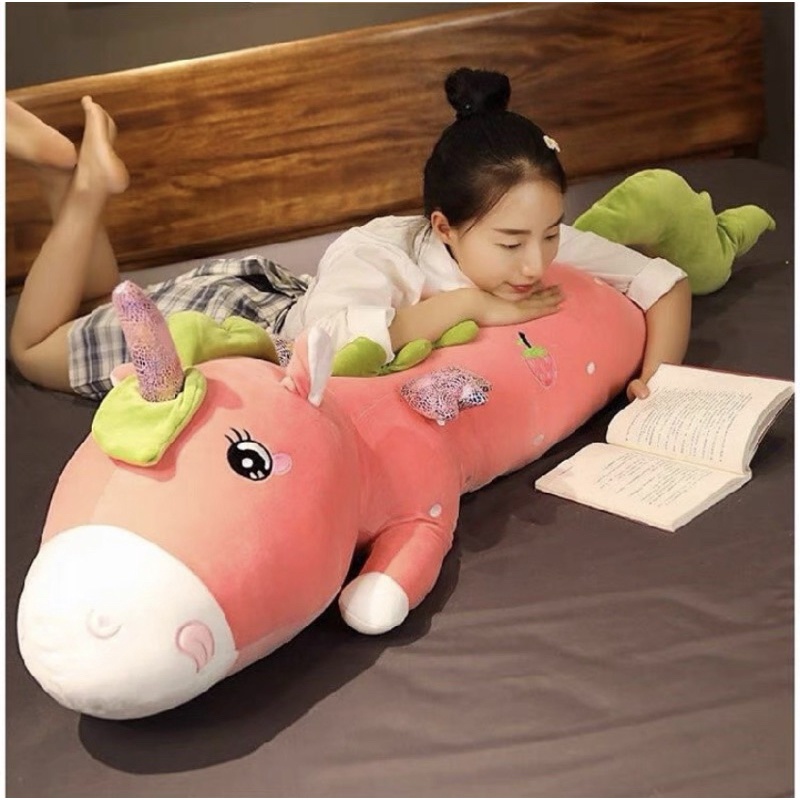 Gấu bông unicorn ⚡RẺ VÔ ĐỊCH⚡ gối ôm Ngựa kỳ lân ,ngựa pony một sừng vải nhung co dãn 4 chiều siêu mềm mịn