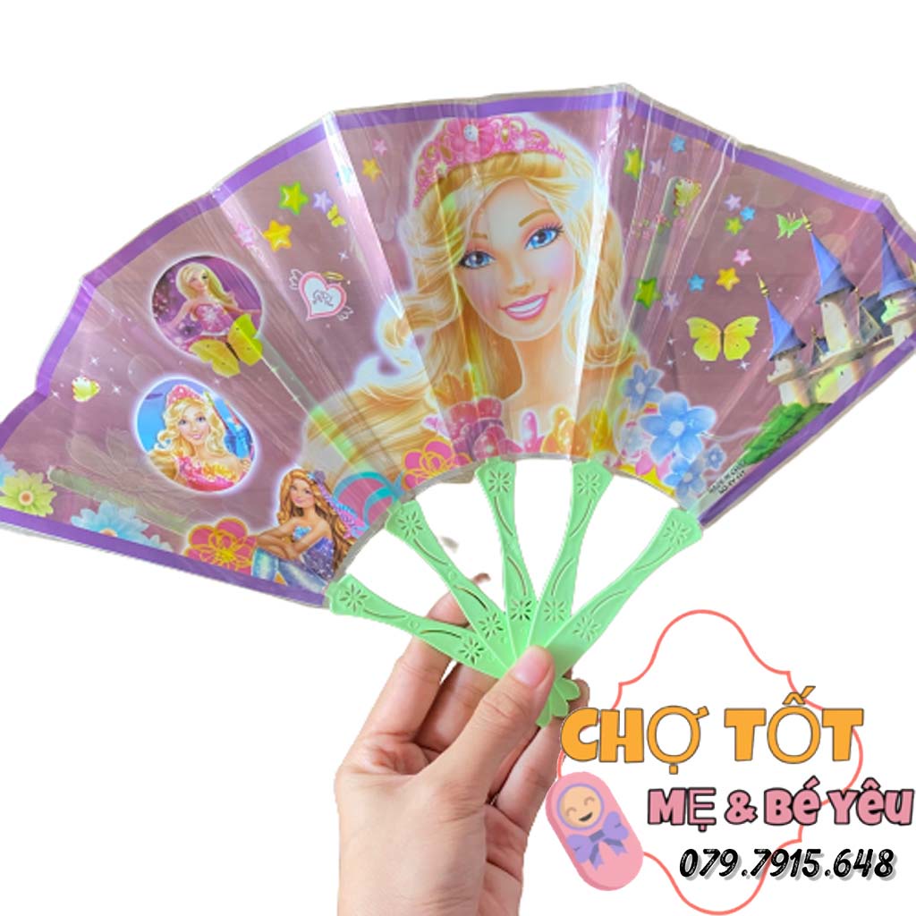Đồ chơi quạt tay hình các nhân vật hoạt hình bằng nhựa - Quạt tay cho bé