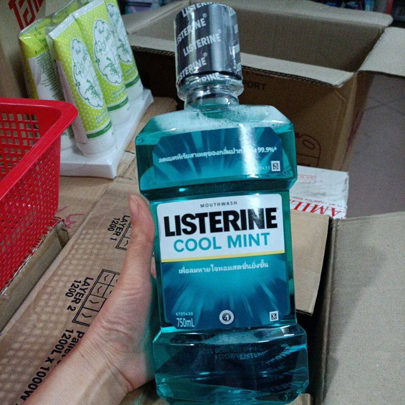 Nước xúc miệng listerine 750ml