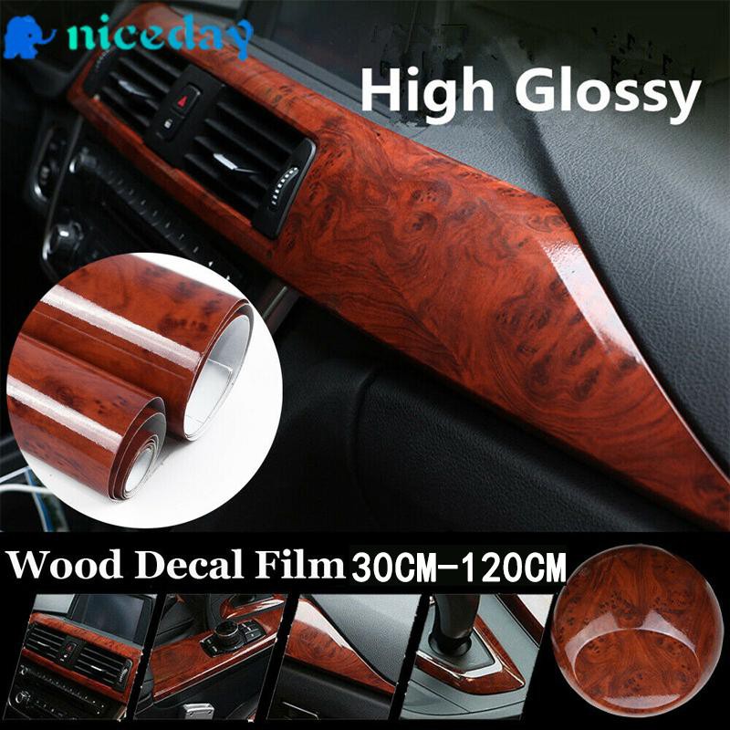 Decal Vinyl Vân Gỗ Chống Thấm Nước Chống Tia Uv Cho Xe Hơi