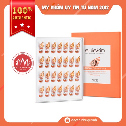 Tinh Chất Chiết Xuất Trứng Cá Hồi Suiskin Salmon DN Ampoule Dưỡng, Phục Hồi Da 14-28 chai
