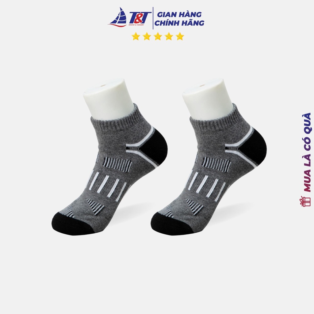 Combo 5 đôi Tất nam cổ ngắn T&amp;T SOCKS - NAM36.001