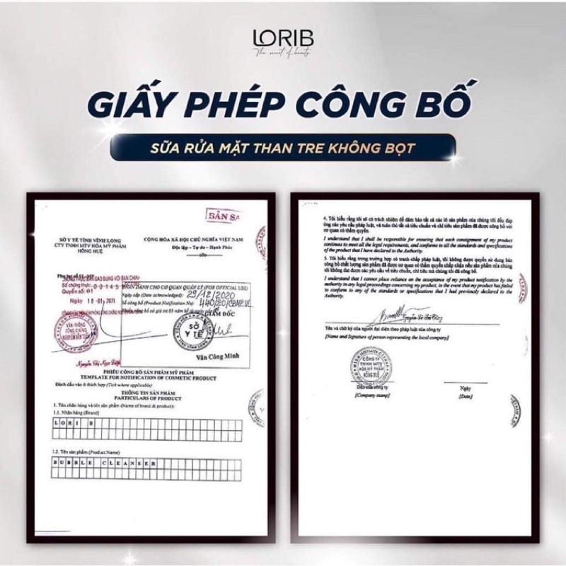 BỘ ĐÔI : SẠCH MỤN VÀ SỮA RỬA MẶT LORIB