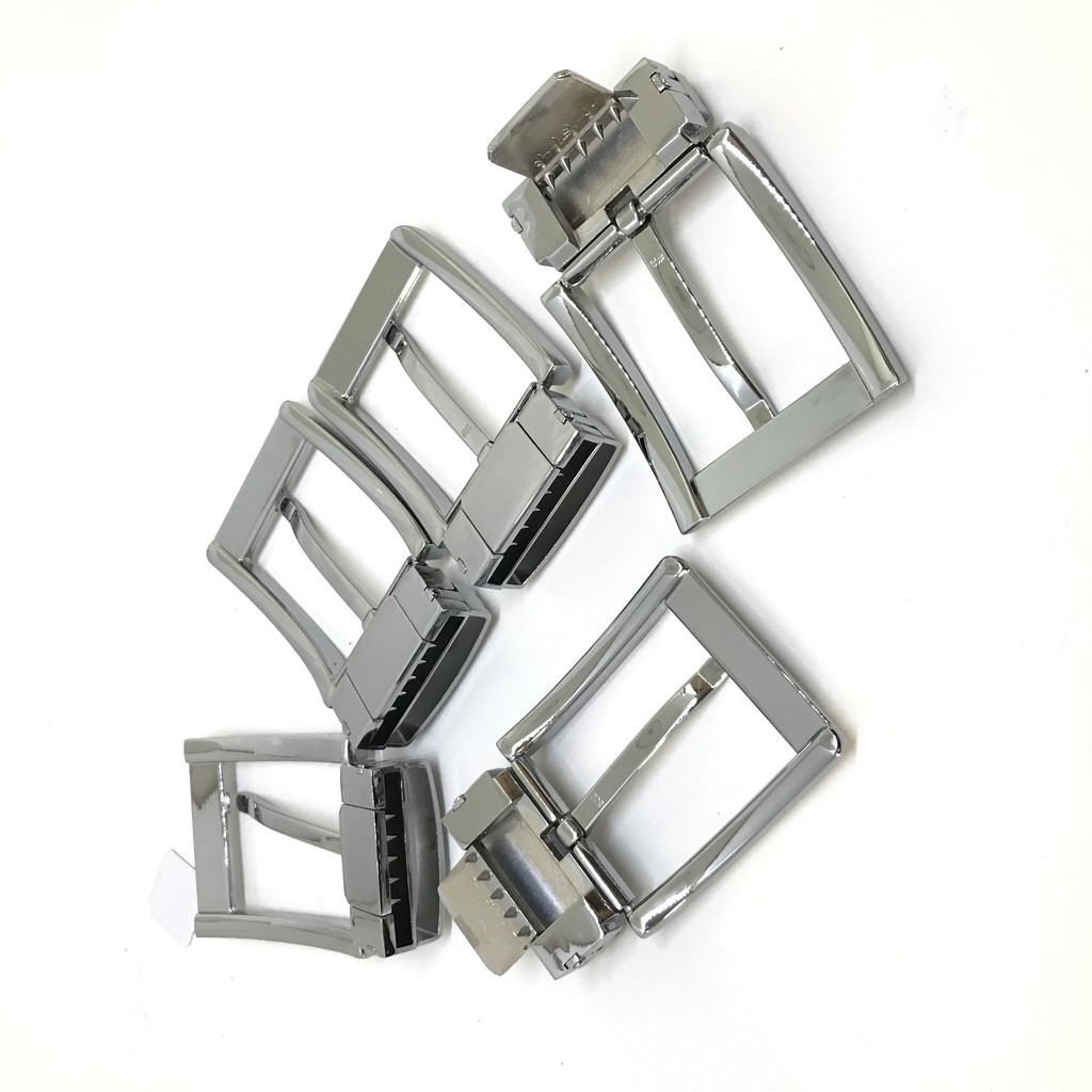 Mặt khóa - đầu khóa thắt lưng nam kim kẹp bảng 4cm màu trắng_họa tiết ngẫu nhiên