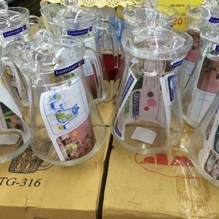 Bình nước thủy tinh Deli  1,3L