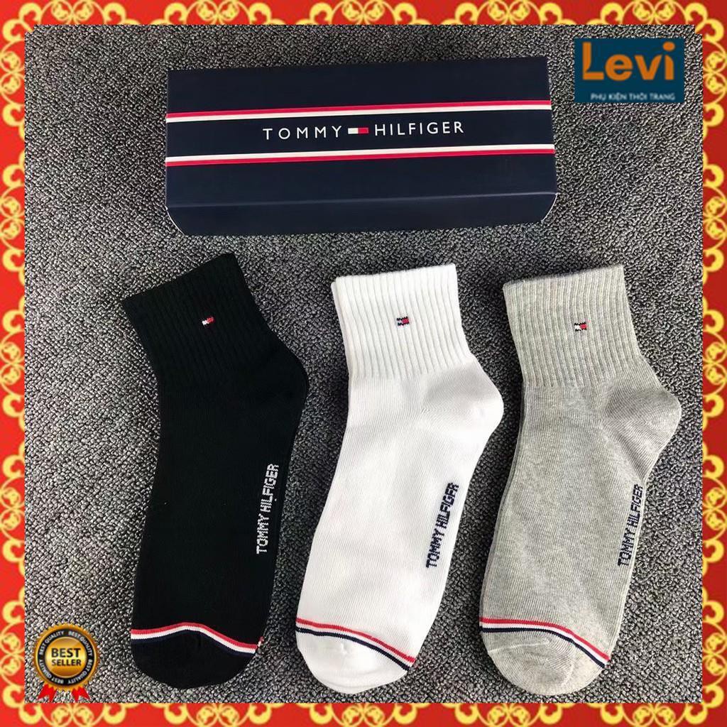 Vớ Cổ Ngắn Tommy  Tất Thể Thao Cổ Ngắn Sợi Cotton Kháng Khuẩn Khử Mùi Và Thấm Hút Tốt Quà Tặng