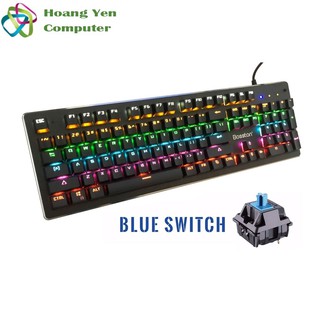 Bàn Phím Cơ Bosston MK916 Chống Nước, 9 Kiểu Đèn Led - BH 1 Năm Chính Hãng Phân Phối - Hoàng Yến Computer