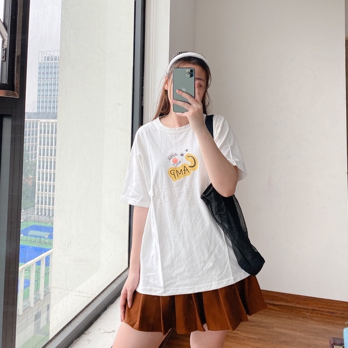 Áo Thun 3158 In Hình Camp PEONYB Nữ [FREESHIP]  Phông form rộng tay lỡ vintage oversize đường phố hàn quốc Ulzzang