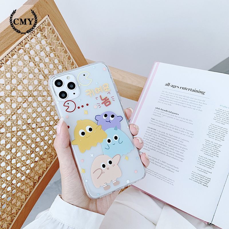 Ốp điện thoại trong suốt in họa tiết hoạt hình cho iPhone11/11Pro 11pro Max X XR XS XS MAX 7 8 plus SE | BigBuy360 - bigbuy360.vn
