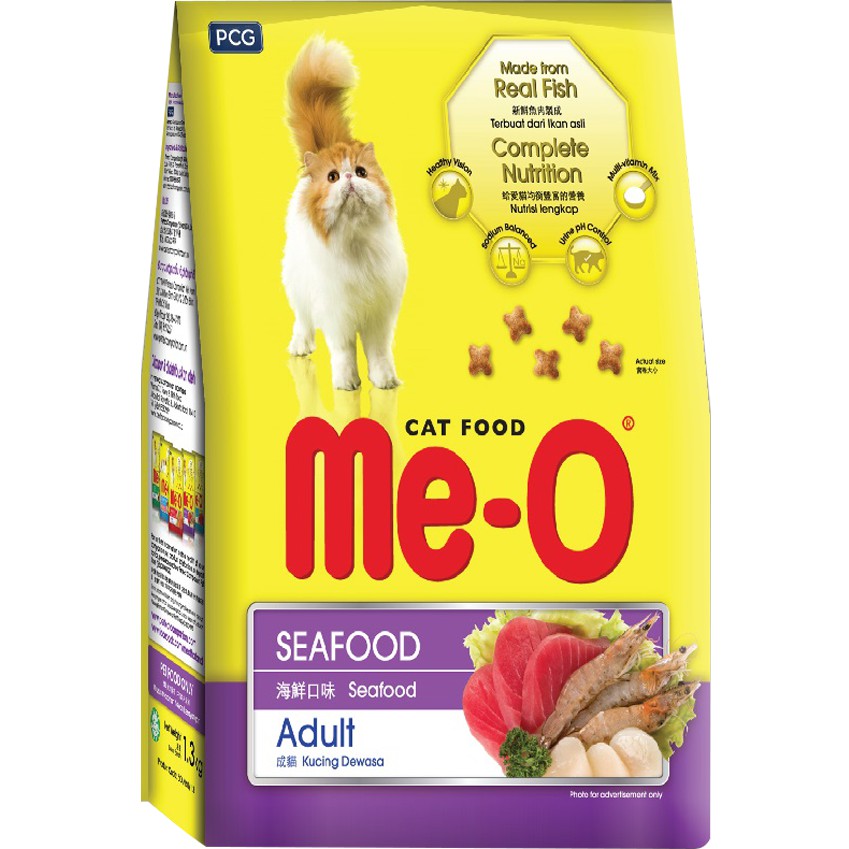 Thức ăn hạt cho mèo trưởng thành Me-O, Gói 350g