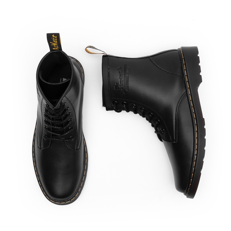 Giầy bốt da Dr-Martens Đen và Nâu cổ cao nam đẹp cao cấp,giầy đốc thời trang hot trên hiện nay,chữ dập vân nổi,đế kếp si