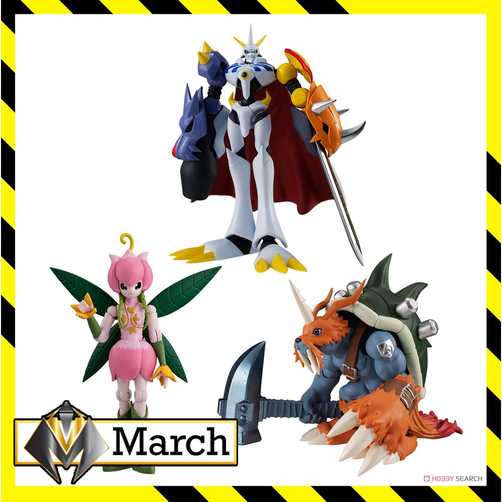 Mô hình Shodo Digimon Omegamon - Lilimon - Zudomon