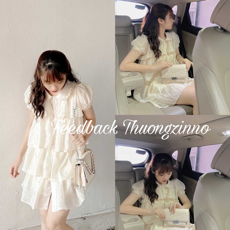 [Ảnh thật/Video] Đầm Voan công chúa Nora Dress nhẹ nhàng dạo phố Váy tiểu thư nhiều tầng sang chảnh | BigBuy360 - bigbuy360.vn