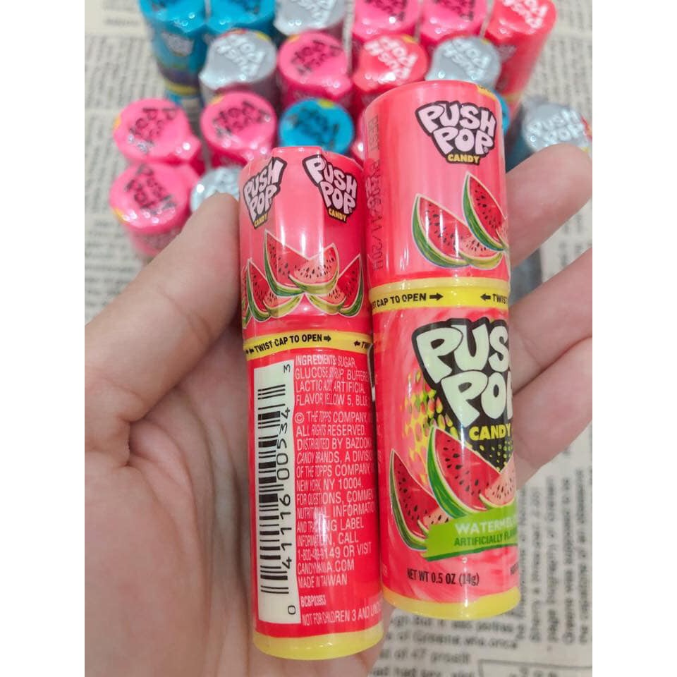 Kẹo son môi PUSH POP Mỹ 1 thỏi