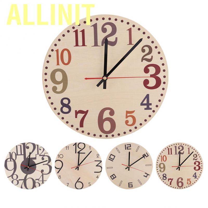 Đồng Hồ Treo Tường Gỗ Treo Tường Phong Cách Vintage