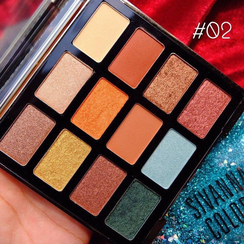 (HF6015 - CÓ SẴN) MÀU MẮT NGÔI SAO 12 Ô SIVANNA COLORS STAR GLOWING GALAXY BRIGHT EYESHADOW HF6015 | BigBuy360 - bigbuy360.vn