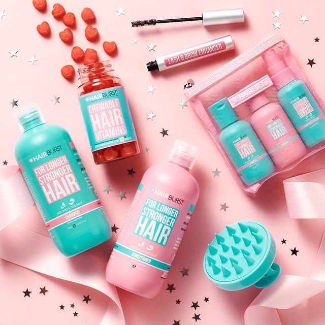 Combo Set Gội Xả + Kẹo Dẻo Chewable HAIRBURST Kích Thích Mọc Tóc, Chắc Khỏe 350ml/Chai - Viebeauty