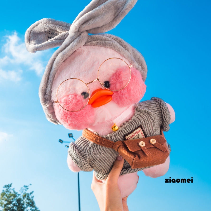 【Insfree】Hyaluronic Acid Duck Doll Lalafanfan Cafe Mimi Ins Little Yellow Duck Plush Toy