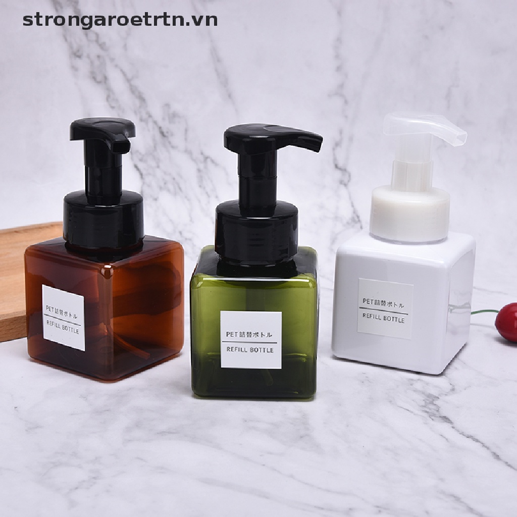 Bình Tạo Bọt Sữa Rửa Mặt 250ml Có Vòi Xịt Tiện Dụng Mang Theo Du Lịch