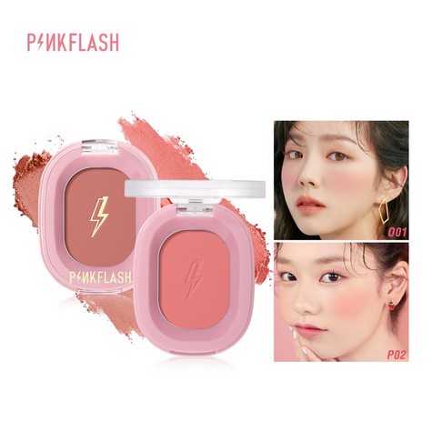 [Hàng mới về] Phấn má hồng Pinkflash kiêm bắt sáng mềm sắc tố tự nhiên trang điểm mặt