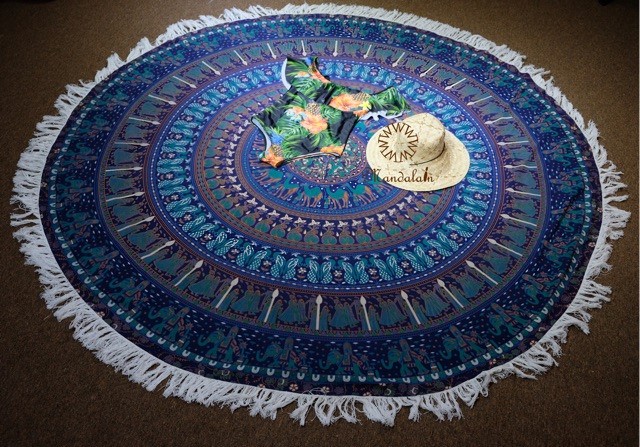 [ cao cấp ] Khăn trang trí HANDMADE Ấn Độ 100% cotton Mandala Tapestry chất lượng