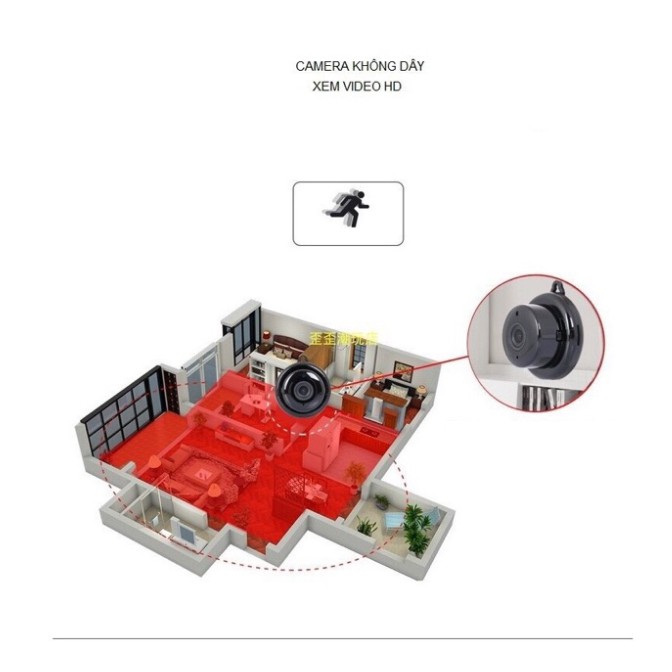 Camera wifi không dây mini giấu k ín xem từ xa qua điện thoại giám sát toàn cảnh thông minh V380 | WebRaoVat - webraovat.net.vn