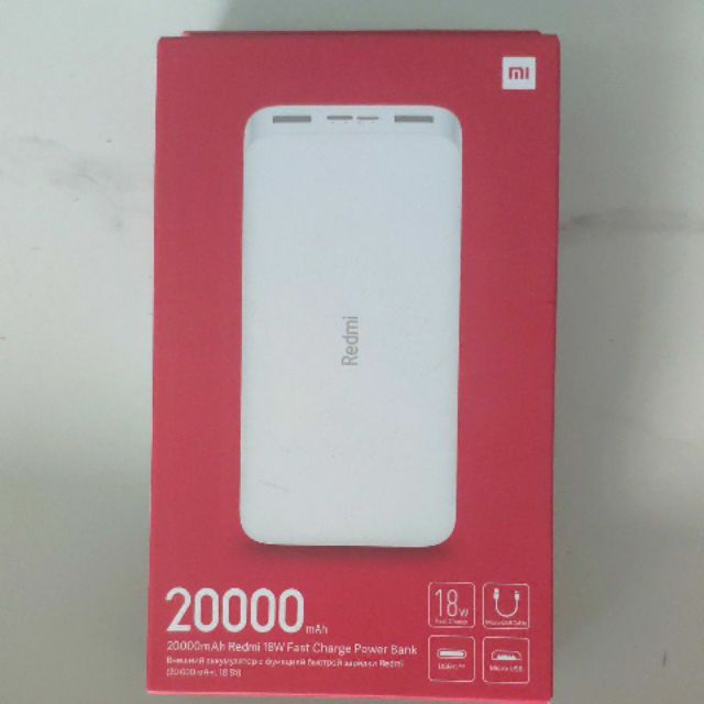 Pin sạc dự phòng Xiaomi Redmi 10000mah + 20000mAh 18W chính hãng DGW