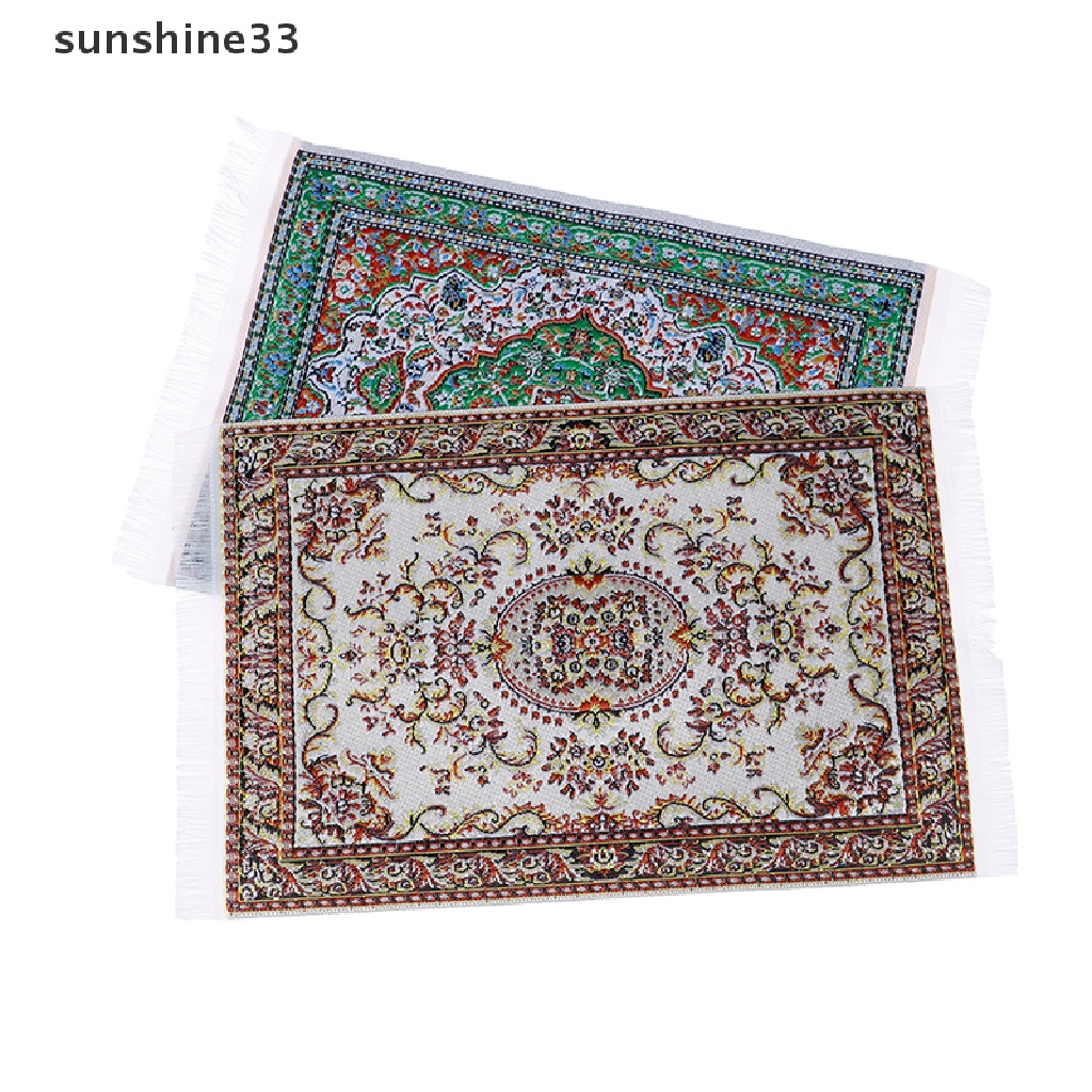 SU 1:12 Dollhouse miniature turkish style area rug for dolls house decorate n
