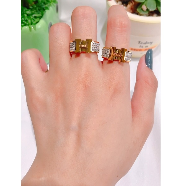 Nhẫn Nữ Titan Không Rỉ Bản To Đính Đá Nhân Tạo TT 4128