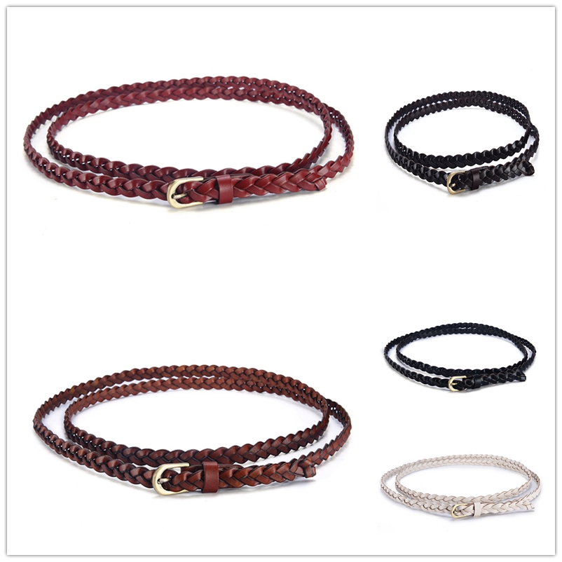 Thắt lưng da nữ Thắt lưng mỏng Thắt lưng thắt lưng (Dài 188cm, Rộng 1.7cm) 2207