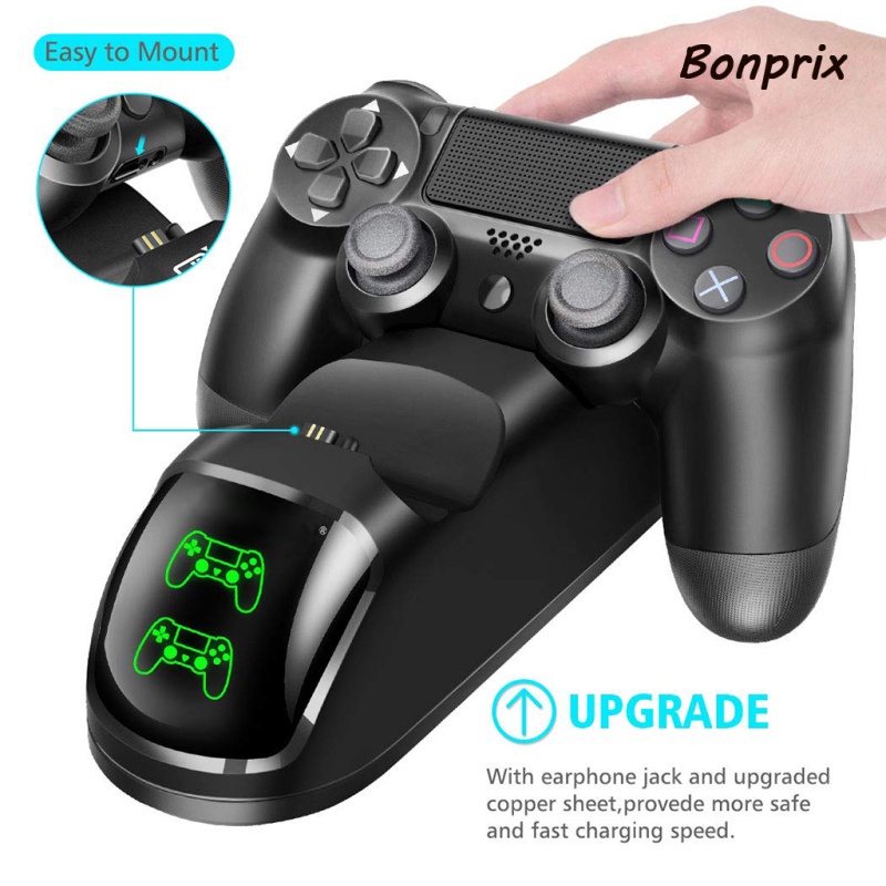 PS4 Wireless Controller Dual USB  Charge Dock Station for PS4 Pro Controller