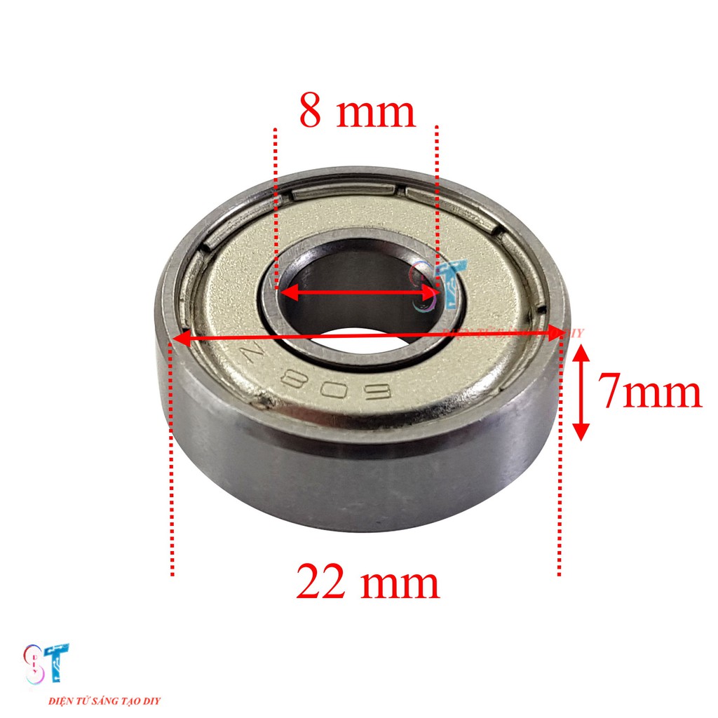Cặp Vòng Bi Trục 8mm 608z