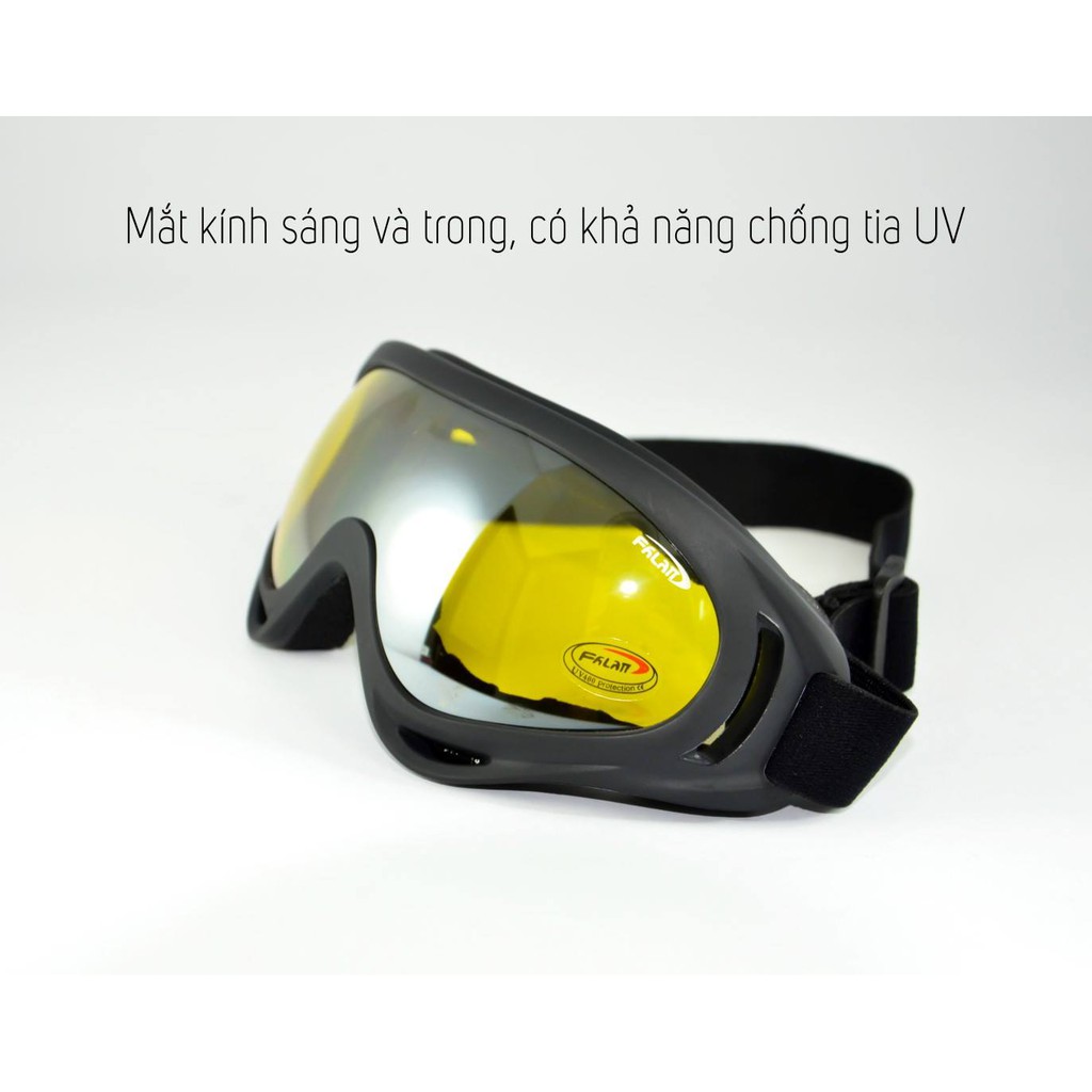 Kính Phi Công Gắn Mũ Bảo Hiểm UV400 - Nhiều Màu