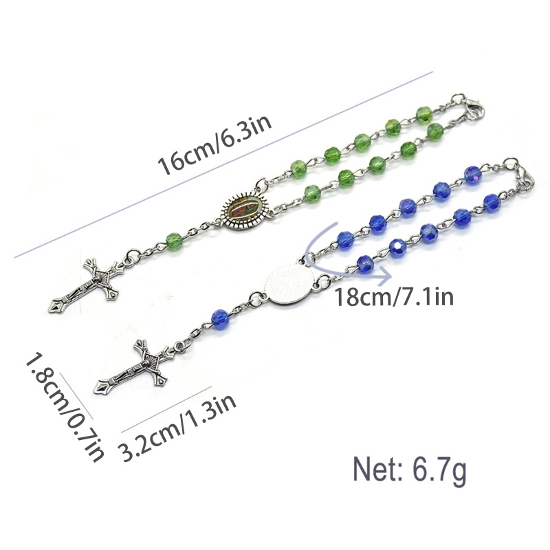 ✿ Vòng Tay Chuỗi Hạt Đá Rosary Và Medal Cho Thanh Thiếu Niên