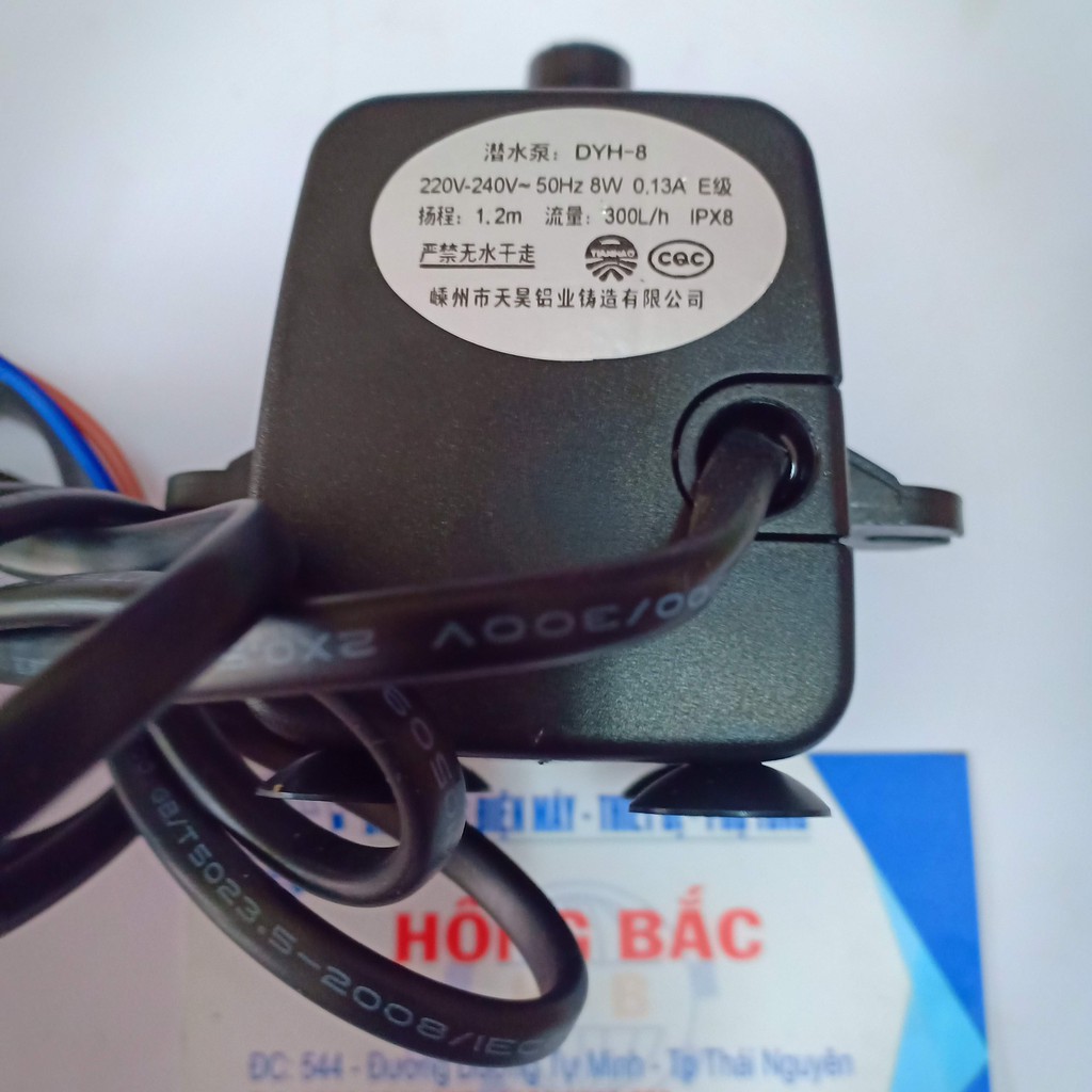 Bơm nước quạt điều hòa 8W 220V Hmax 1.2m 300Lh